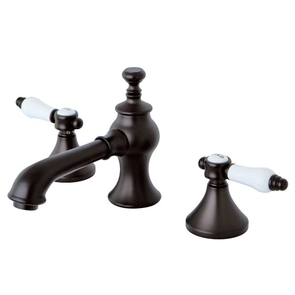 Kingston Brass KC7065BPL 8" Widespread Bathroom Faucet, Oil Rubbed Bronze KC7065BPL